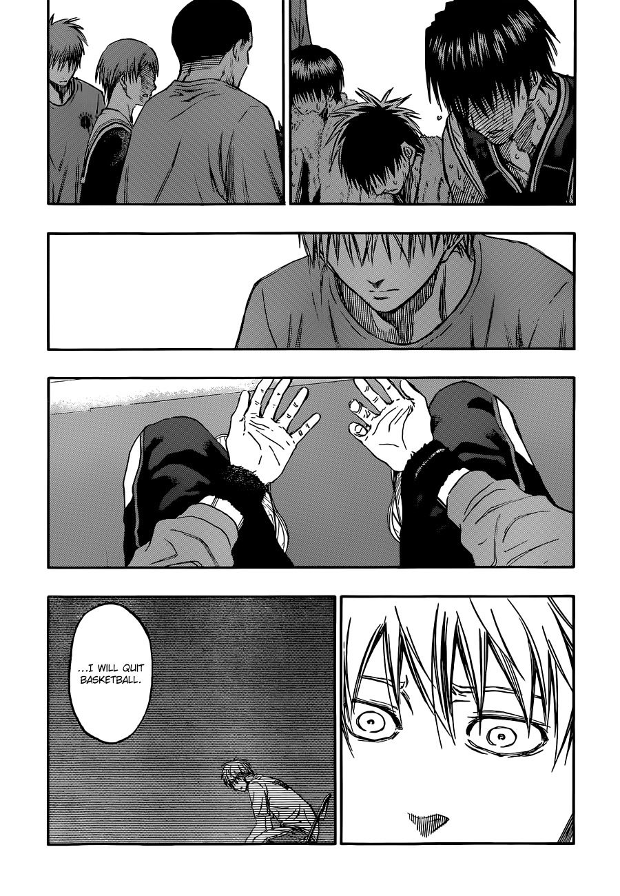 Kuroko no Basket Chapter 247 page 16 - Chapter 247: I Won't Accept It