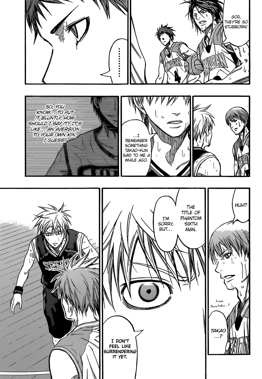 Kuroko no Basket Chapter 248 page 19 - Chapter 248: I Don't Feel Like Surrendering It Yet