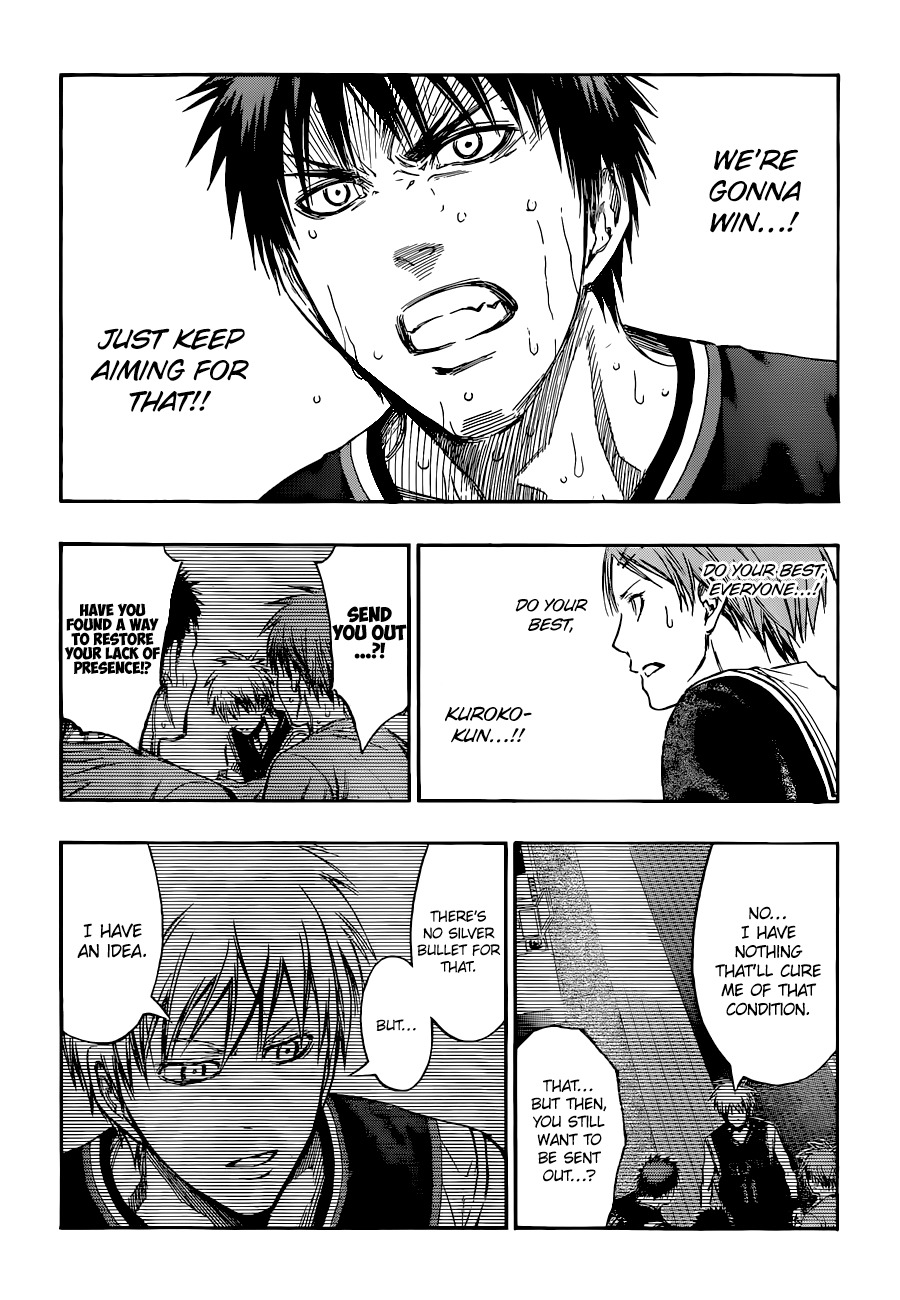 Kuroko no Basket Chapter 248 page 8 - Chapter 248: I Don't Feel Like Surrendering It Yet