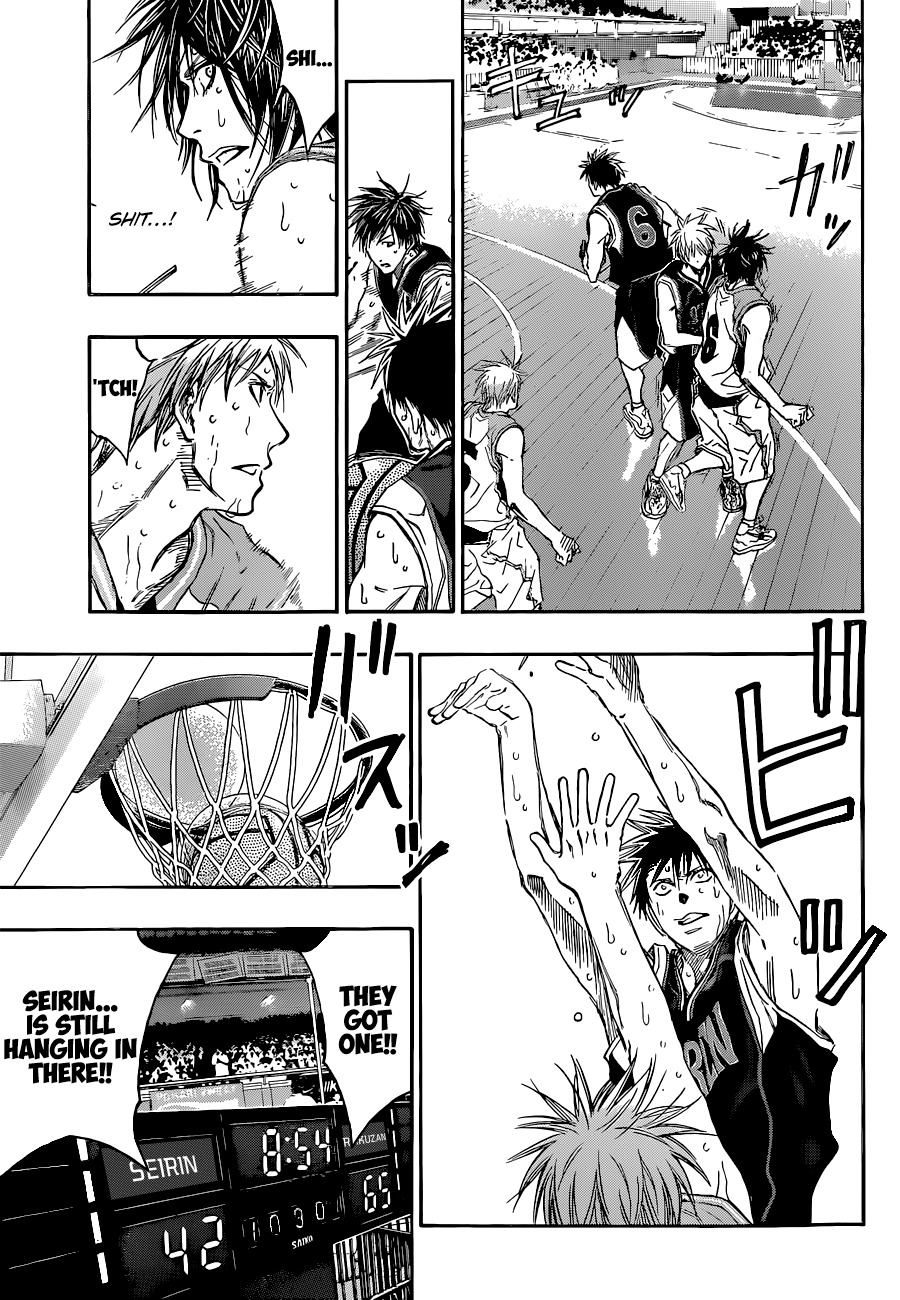 Kuroko no Basket Chapter 248 page 9 - Chapter 248: I Don't Feel Like Surrendering It Yet