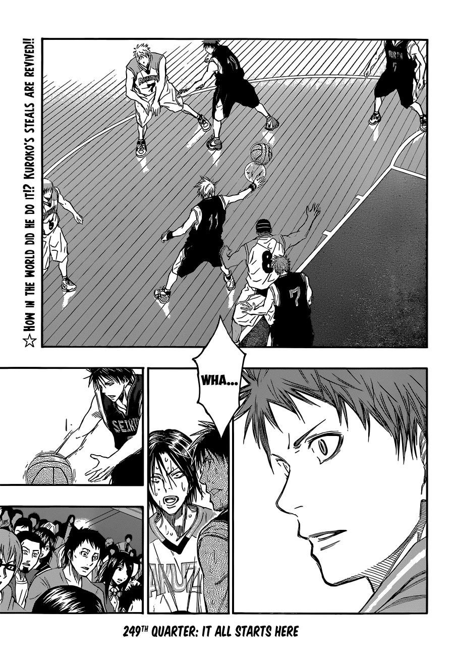 Kuroko no Basket Chapter 249 page 4 - Chapter 249: It All Starts Here