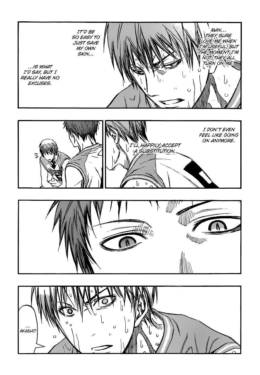 Kuroko no Basket Chapter 251 page 10 - Chapter 251: I Still Have A Use For You