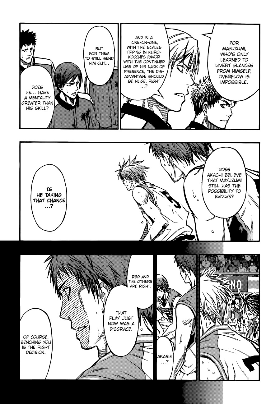 Kuroko no Basket Chapter 251 page 16 - Chapter 251: I Still Have A Use For You