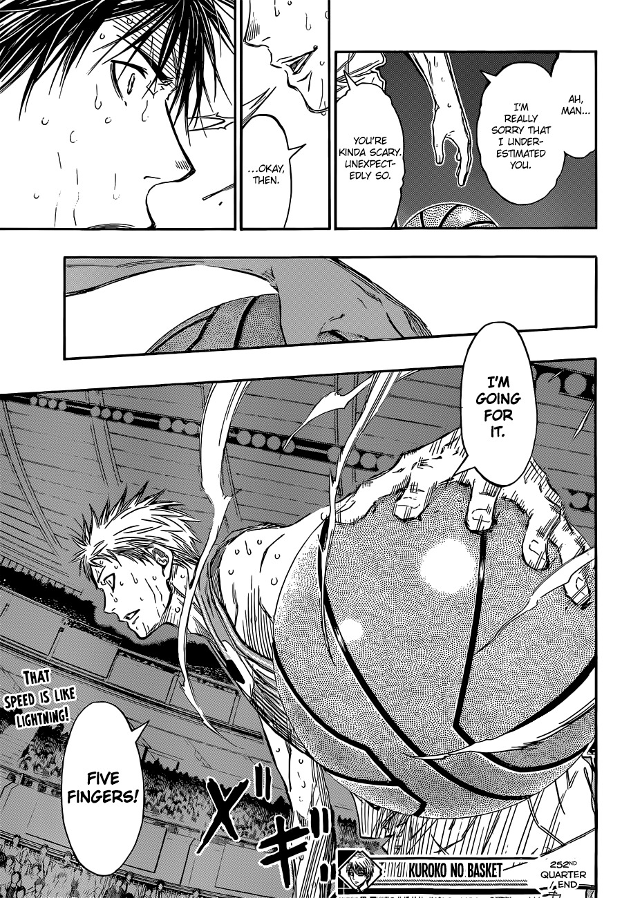 Kuroko no Basket Chapter 252 page 20 - Chapter 252: A Llama Once Told Me