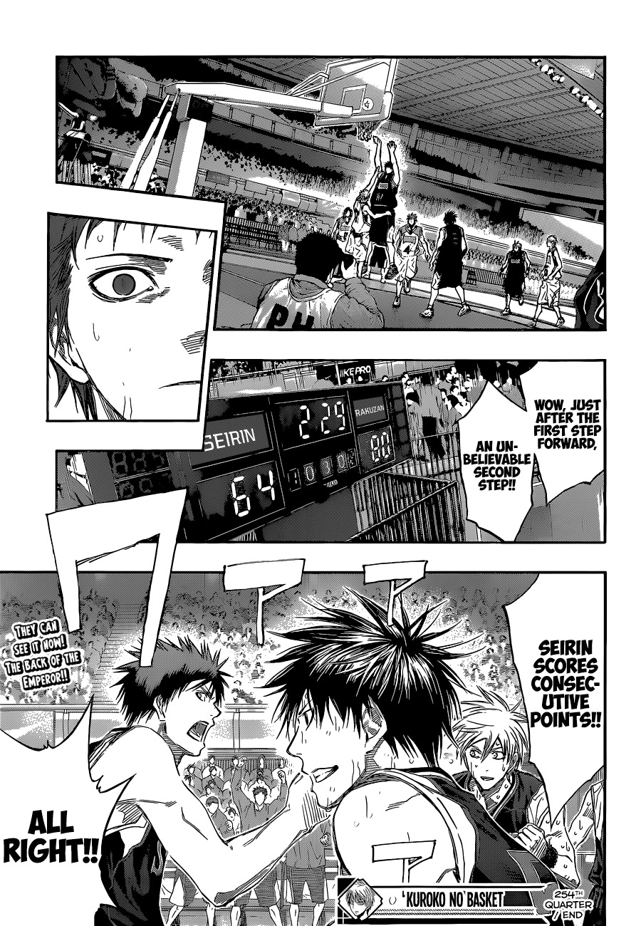 Kuroko no Basket Chapter 254 page 20 - Chapter 254: I Can't Match Him