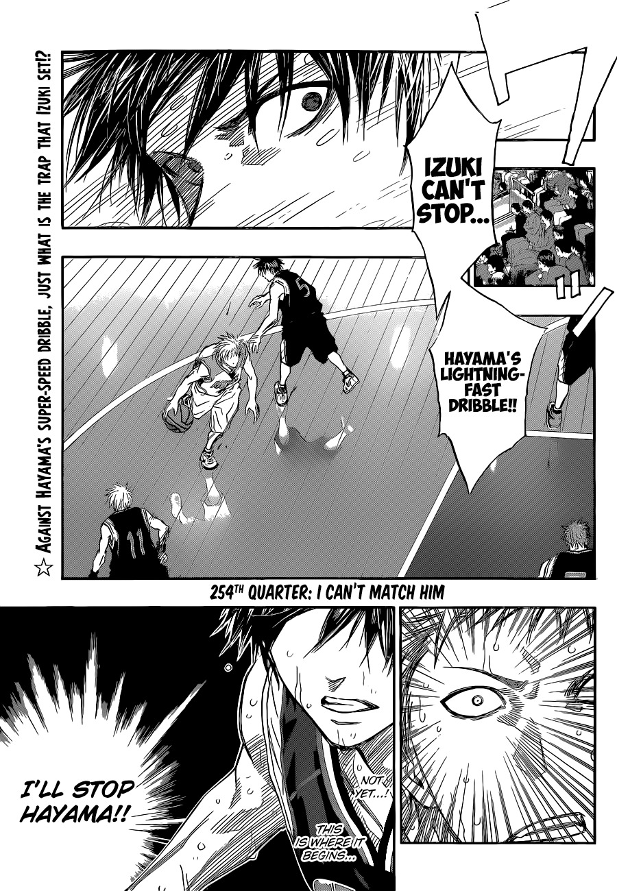 Kuroko no Basket Chapter 254 page 6 - Chapter 254: I Can't Match Him
