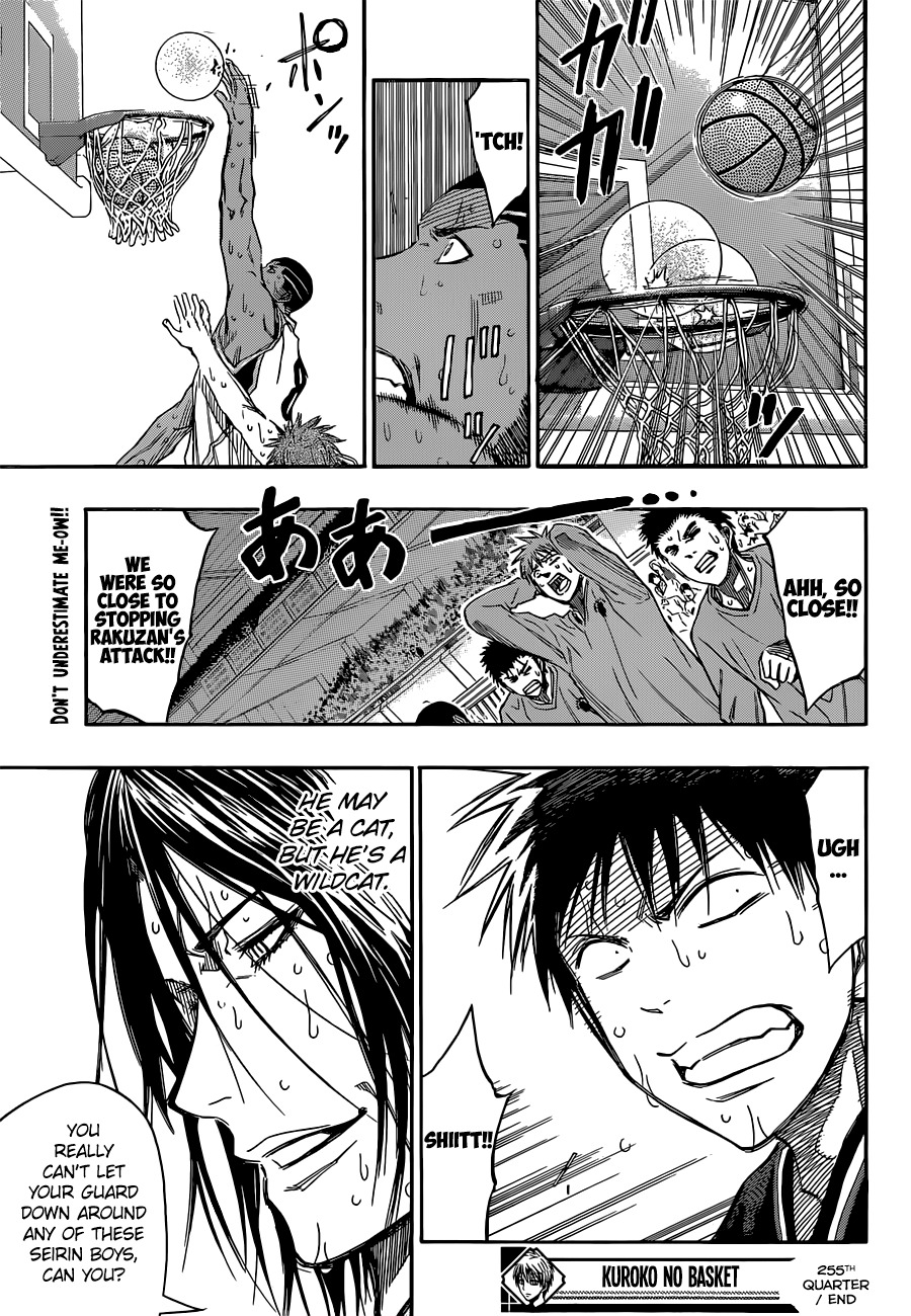 Kuroko no Basket Chapter 255 page 21 - Chapter 255: We're Gonna Do Our Best!