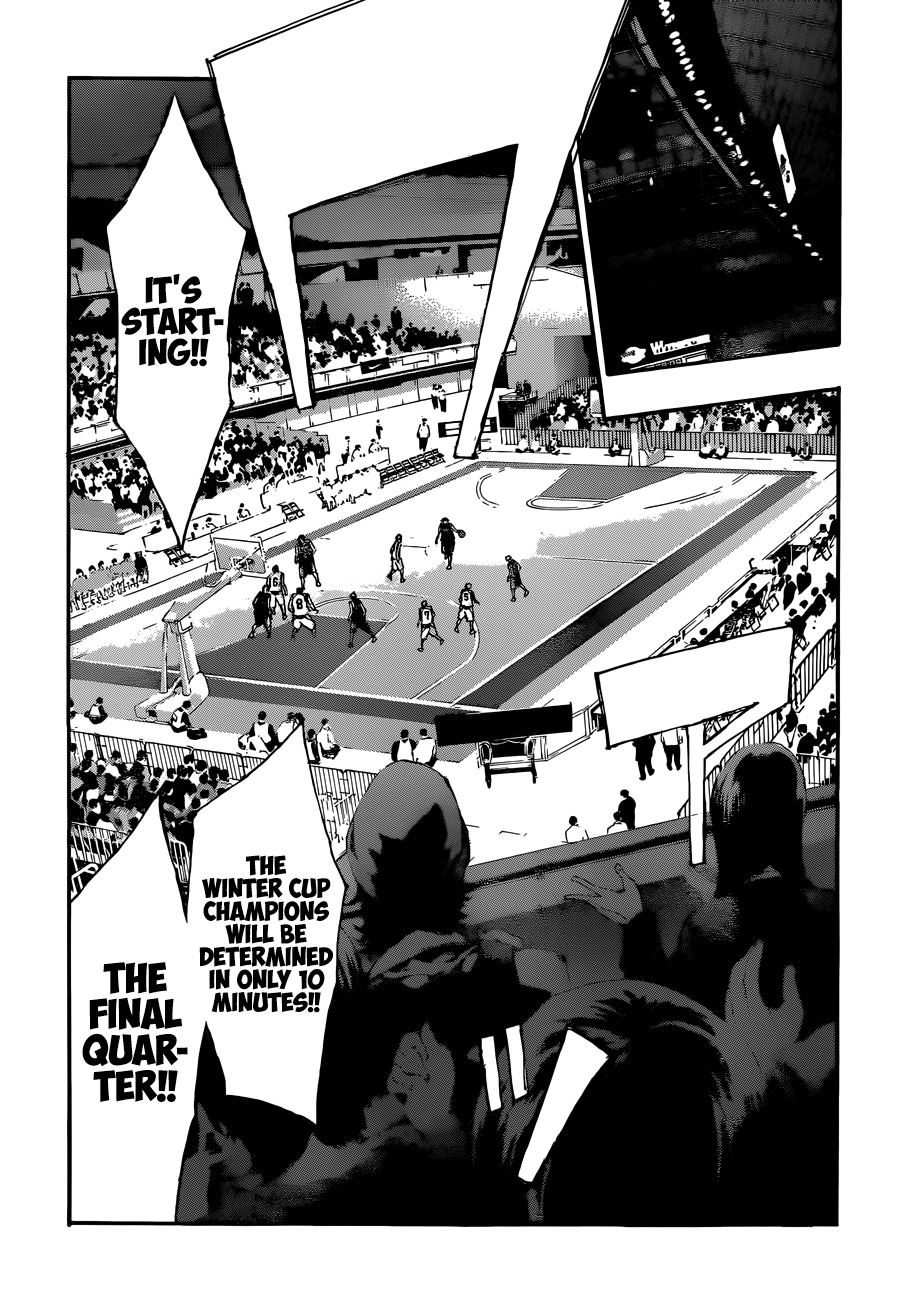 Kuroko no Basket Chapter 257 page 16 - Chapter 257: Let's Do This, Rakuzan!!