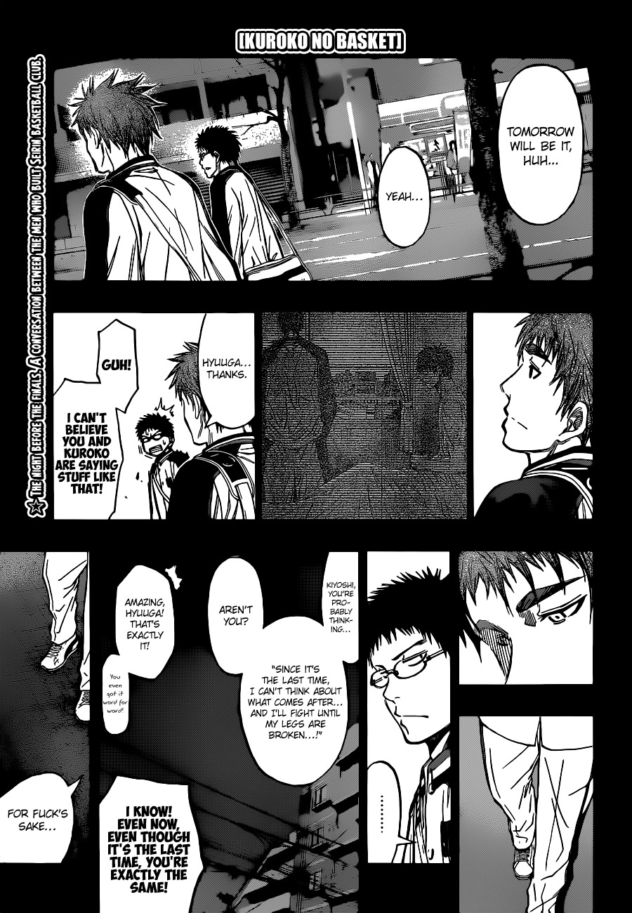 Kuroko no Basket Chapter 258 page 1 - Chapter 258: We Can't Stop You Anymore