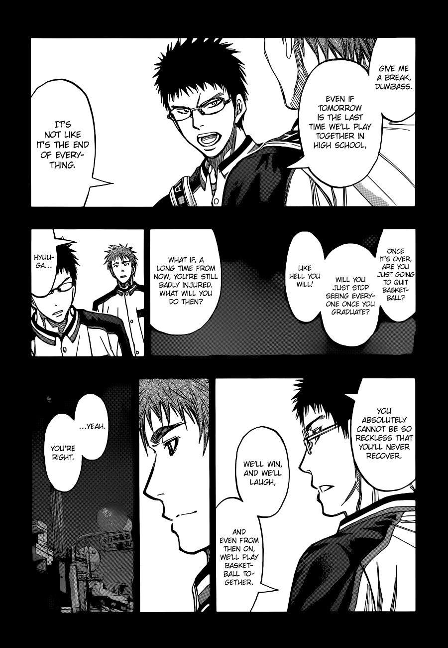 Kuroko no Basket Chapter 258 page 4 - Chapter 258: We Can't Stop You Anymore