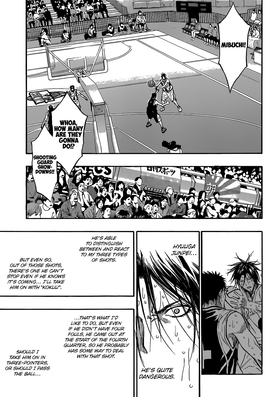 Kuroko no Basket Chapter 259 page 10 - Chapter 259: I'll Definitely Stop This Shot!!