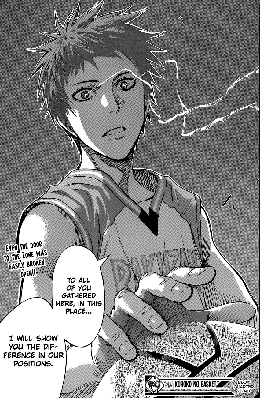 Kuroko no Basket Chapter 260 page 20 - Chapter 260: A Word Of Advice