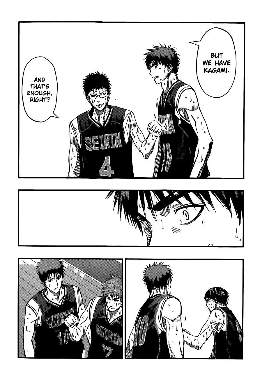 Kuroko no Basket Chapter 261 page 14 - Chapter 261: That's Enough