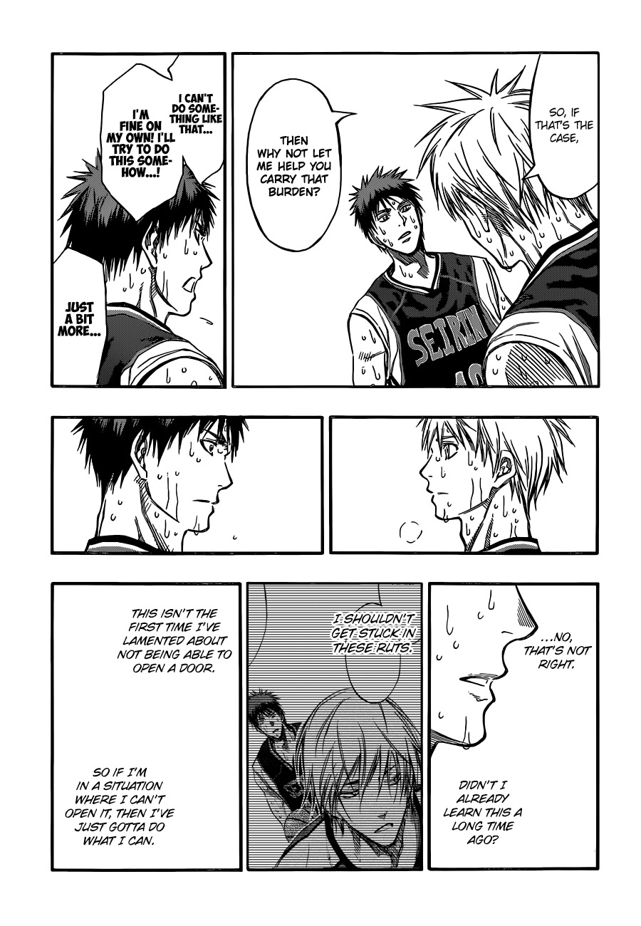 Kuroko no Basket Chapter 262 page 18 - Chapter 262: Why Don't You Give Up?