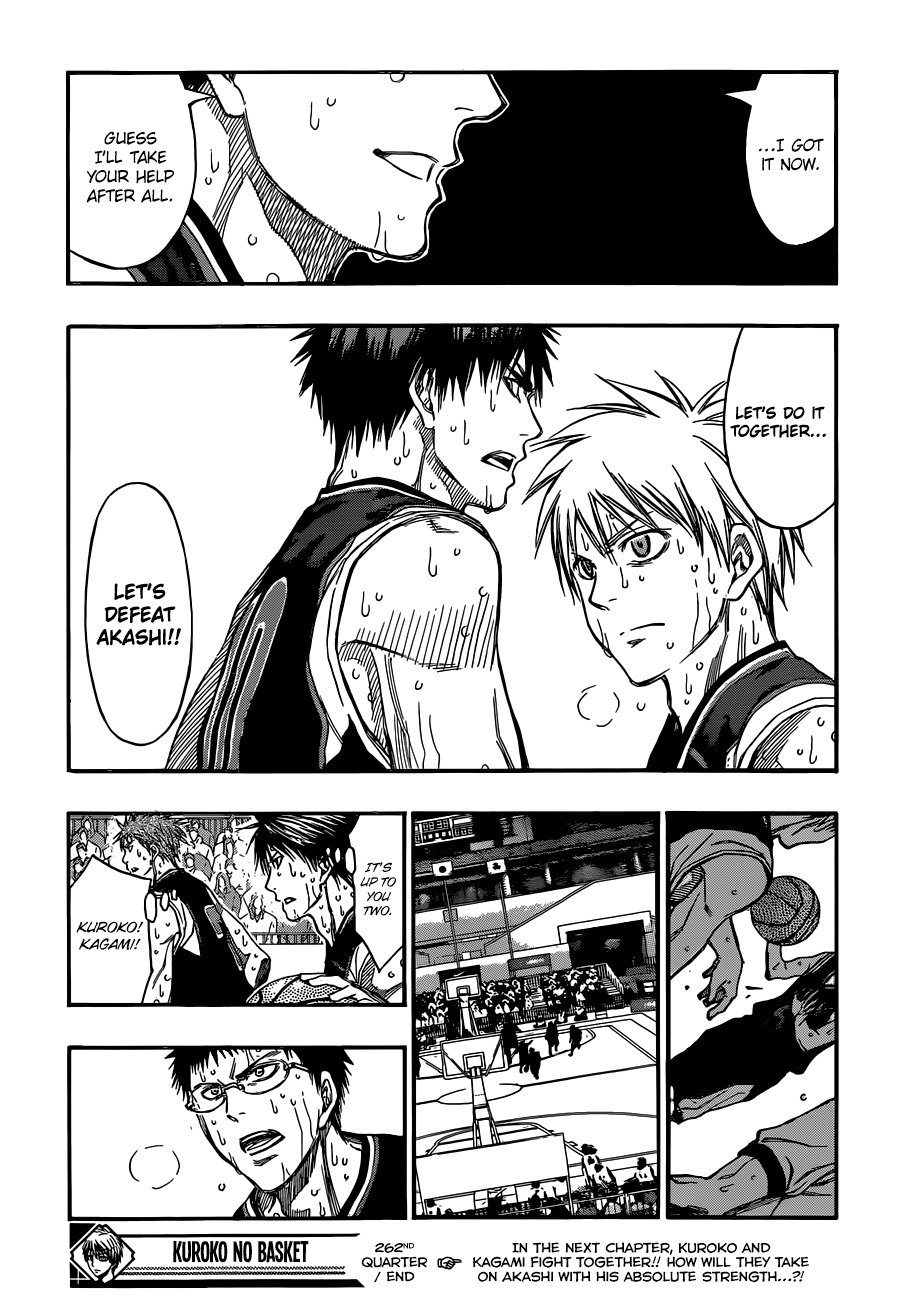Kuroko no Basket Chapter 262 page 19 - Chapter 262: Why Don't You Give Up?