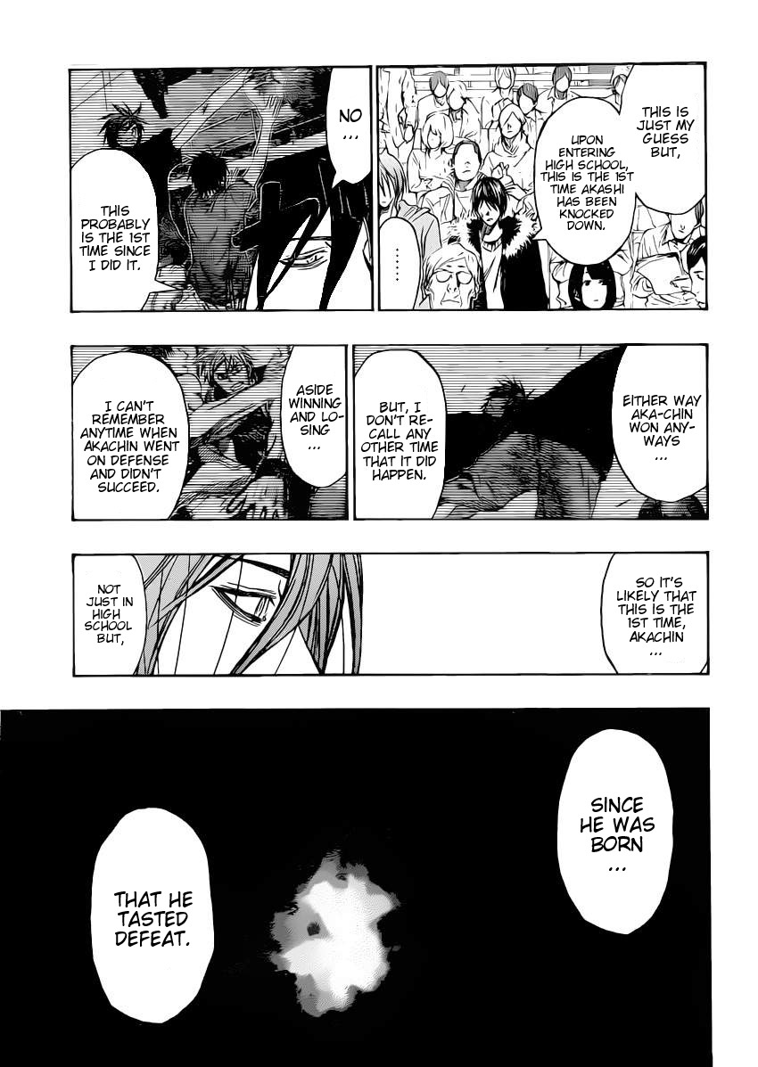 Kuroko no Basket Chapter 264 page 15 - Chapter 264: It is the First Time!!