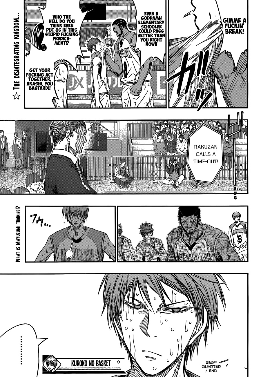 Kuroko no Basket Chapter 265 page 19 - Chapter 265: Since We Don't Have The Leiure For That