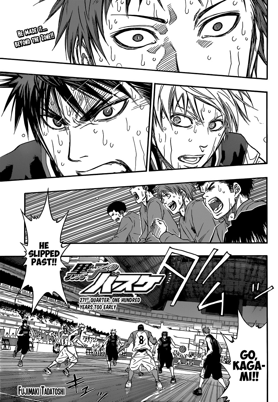 Kuroko no Basket Chapter 271 page 2 - Chapter 271: One Hundred Years Too Early
