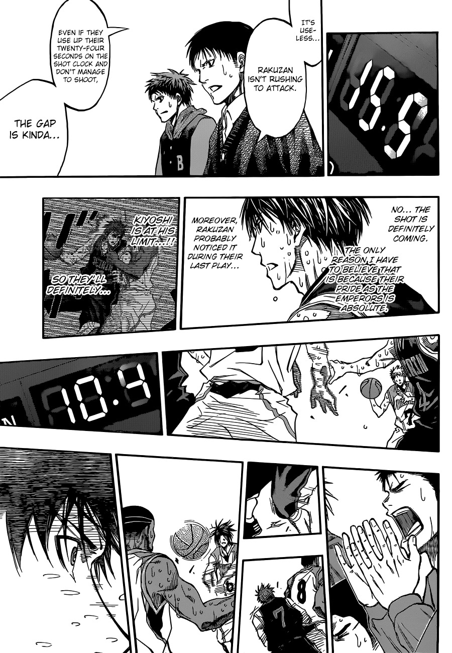 Kuroko no Basket Chapter 272 page 15 - Chapter 272: Risk It All!!