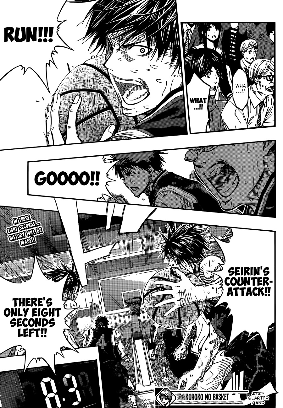 Kuroko no Basket Chapter 272 page 17 - Chapter 272: Risk It All!!