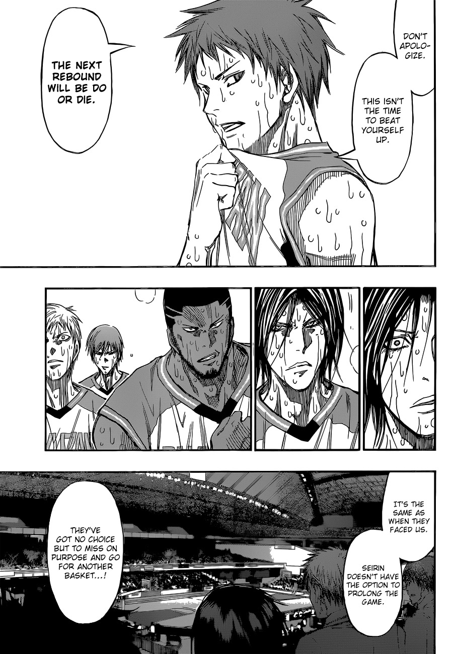 Kuroko no Basket Chapter 273 page 10 - Chapter 273: This Is The Final Play
