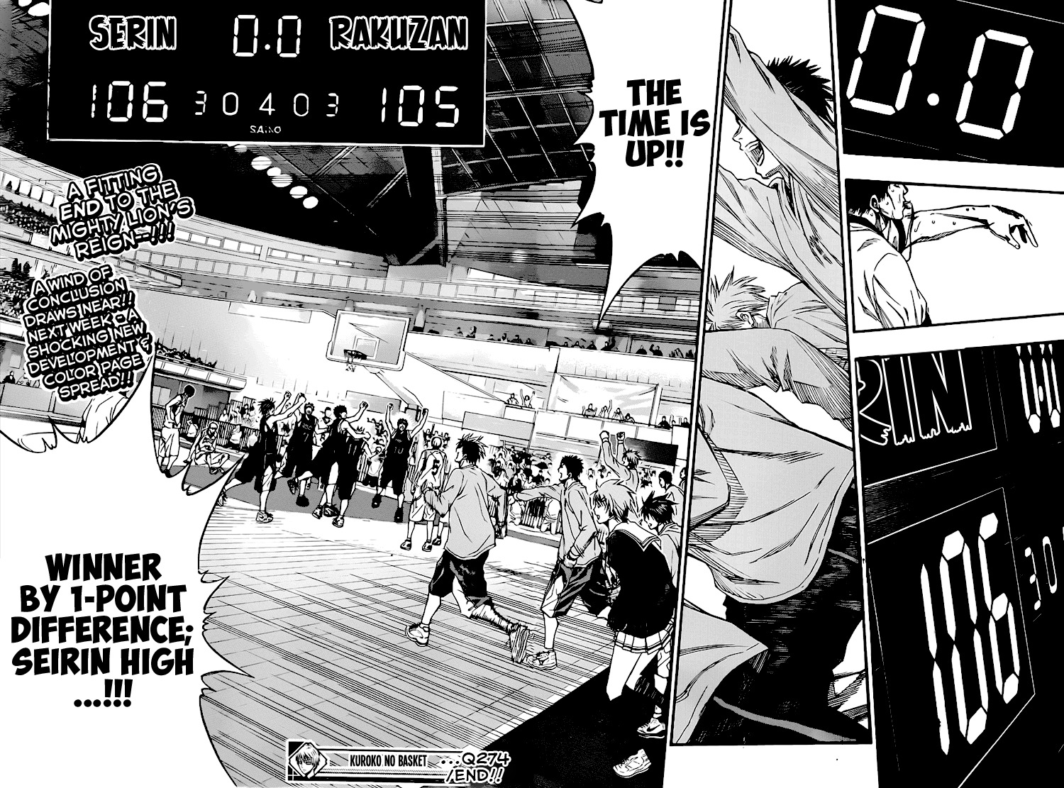 Kuroko no Basket Chapter 274 page 15 - Chapter 274: Match's End!!