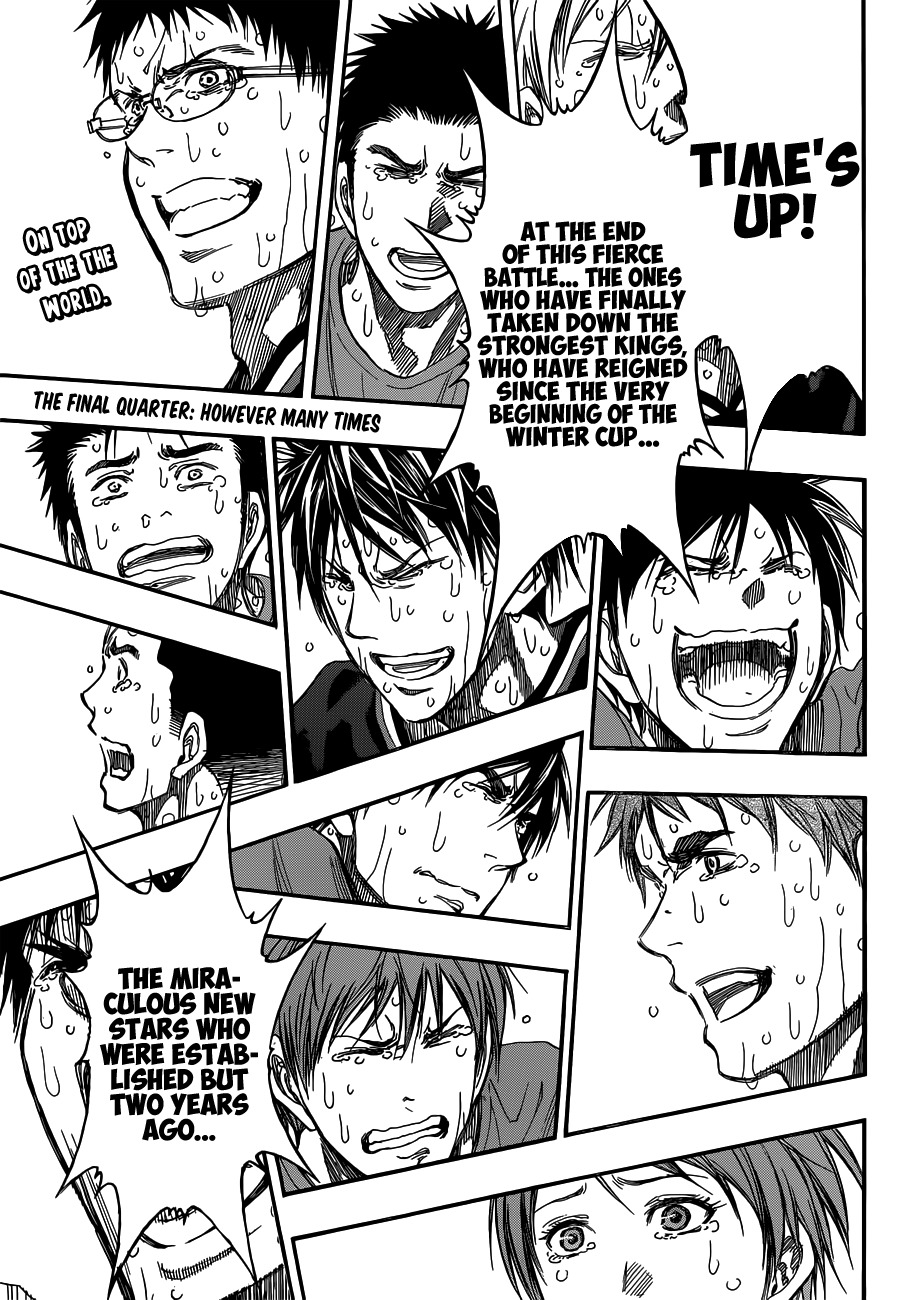 Kuroko no Basket Chapter 275 page 3 - Chapter 275: However Many Times [END]