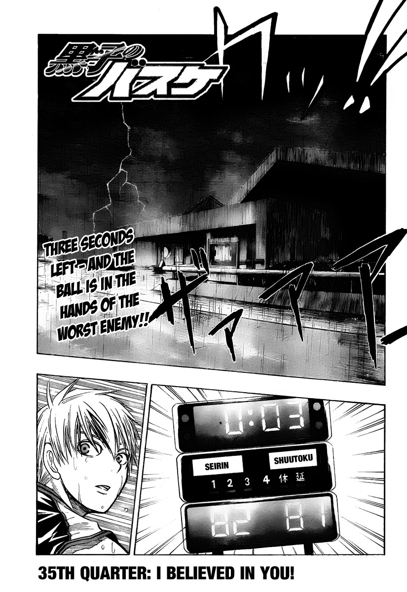 Kuroko no Basket Chapter 35 page 2 - Chapter 35: I Believed in You!