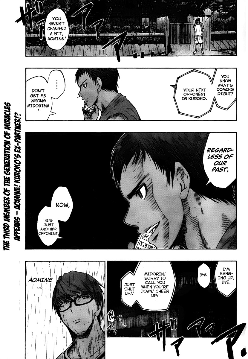 Kuroko no Basket Chapter 36 page 2 - Chapter 36: Let's... Compete Again