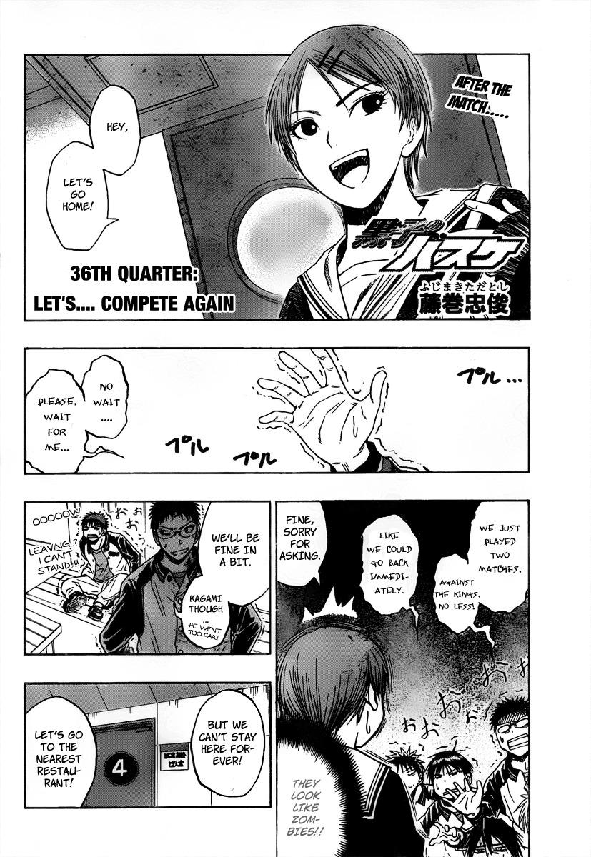 Kuroko no Basket Chapter 36 page 3 - Chapter 36: Let's... Compete Again