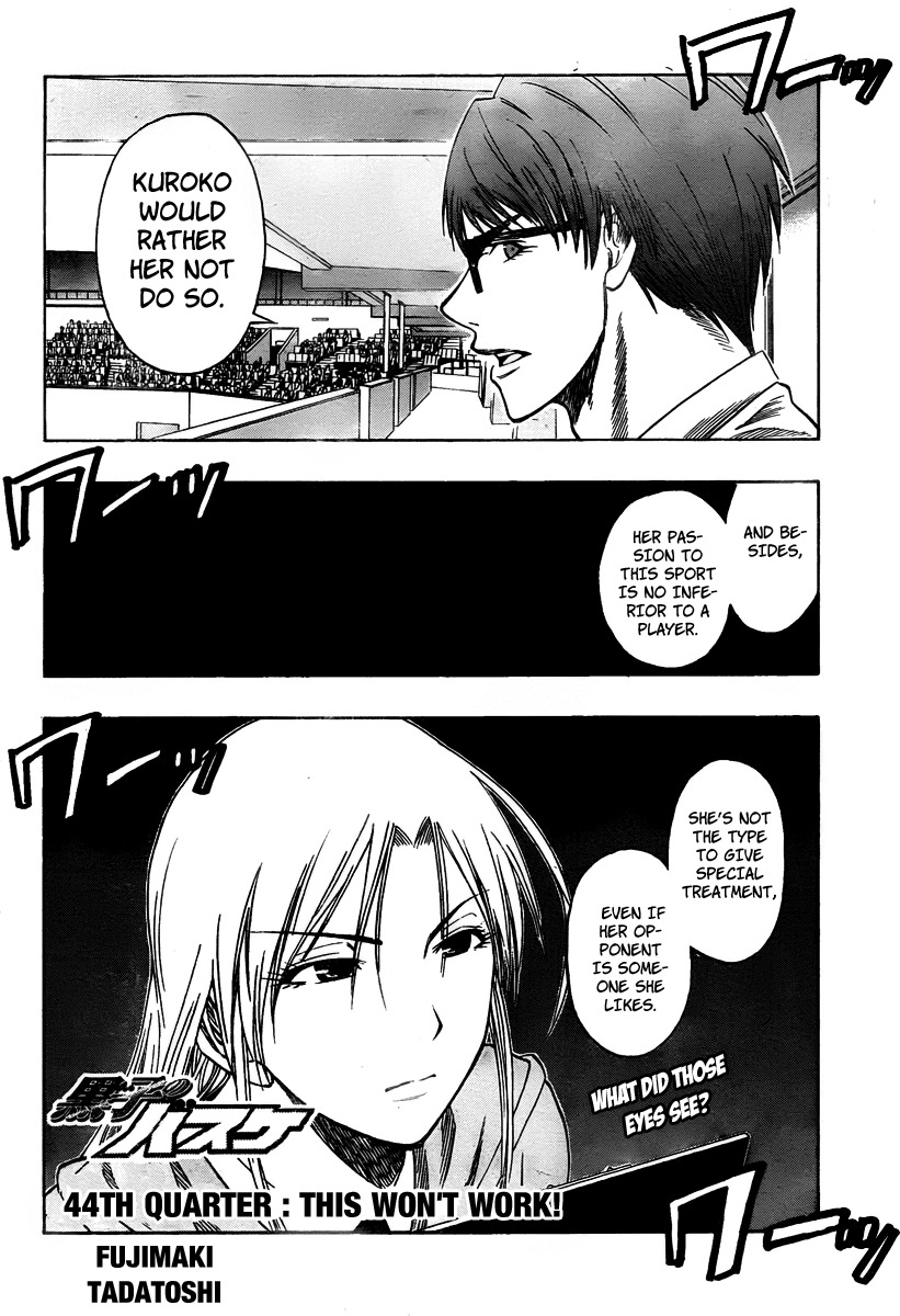 Kuroko no Basket Chapter 44 page 3 - Chapter 44: This Won't Work!