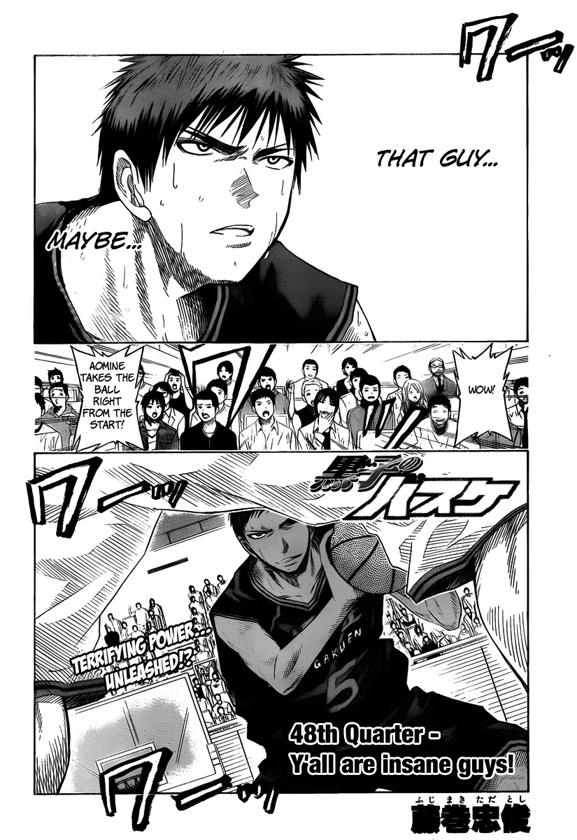 Kuroko no Basket Chapter 48 page 3 - Chapter 48: Y'all Are Insane Guys!