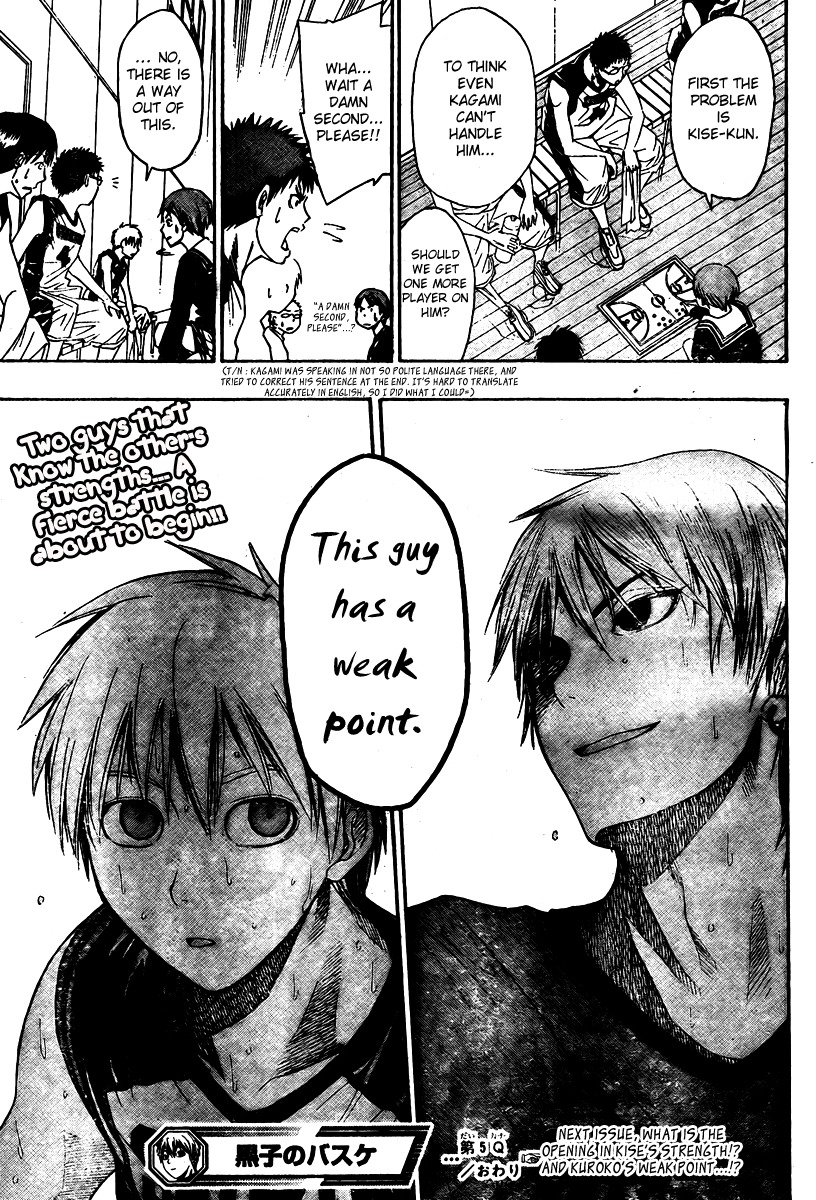 Kuroko no Basket Chapter 5 page 19 - Chapter 5: It's Not Just for Show