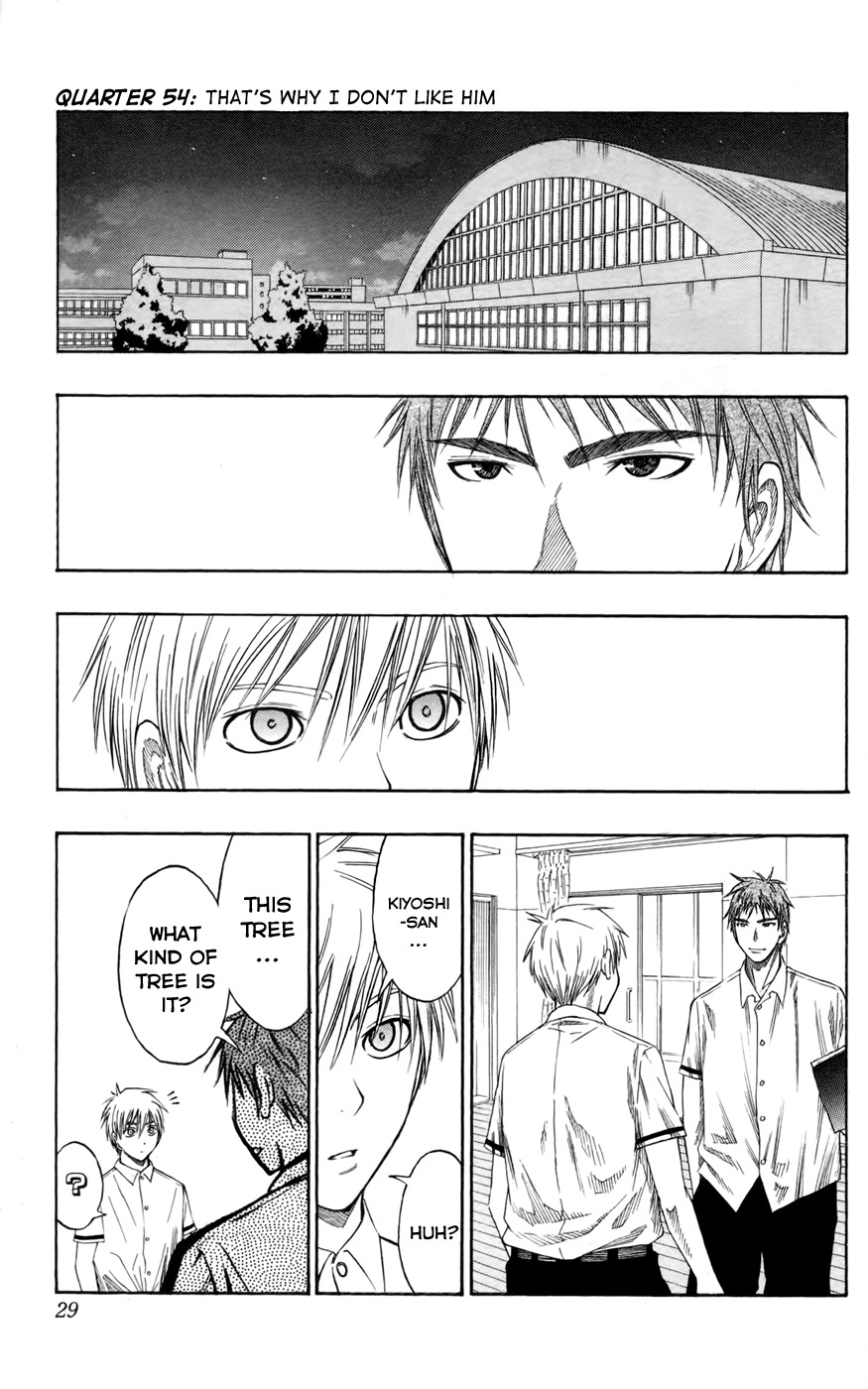 Kuroko no Basket Chapter 54 page 2 - Chapter 54: That's Why I Don't Like Him