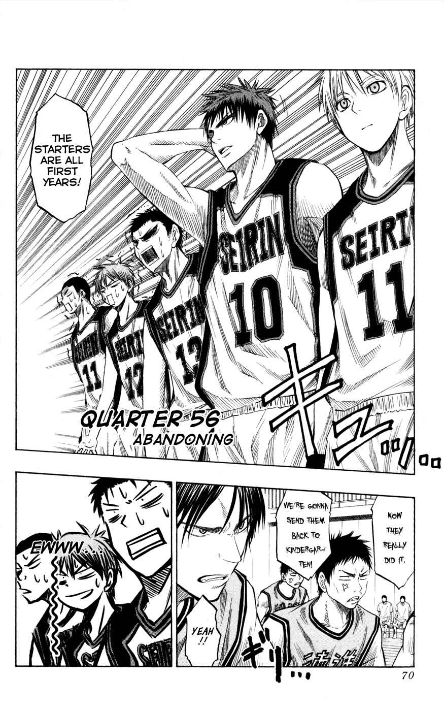 Kuroko no Basket Chapter 56 page 3 - Chapter 56: Abandoning