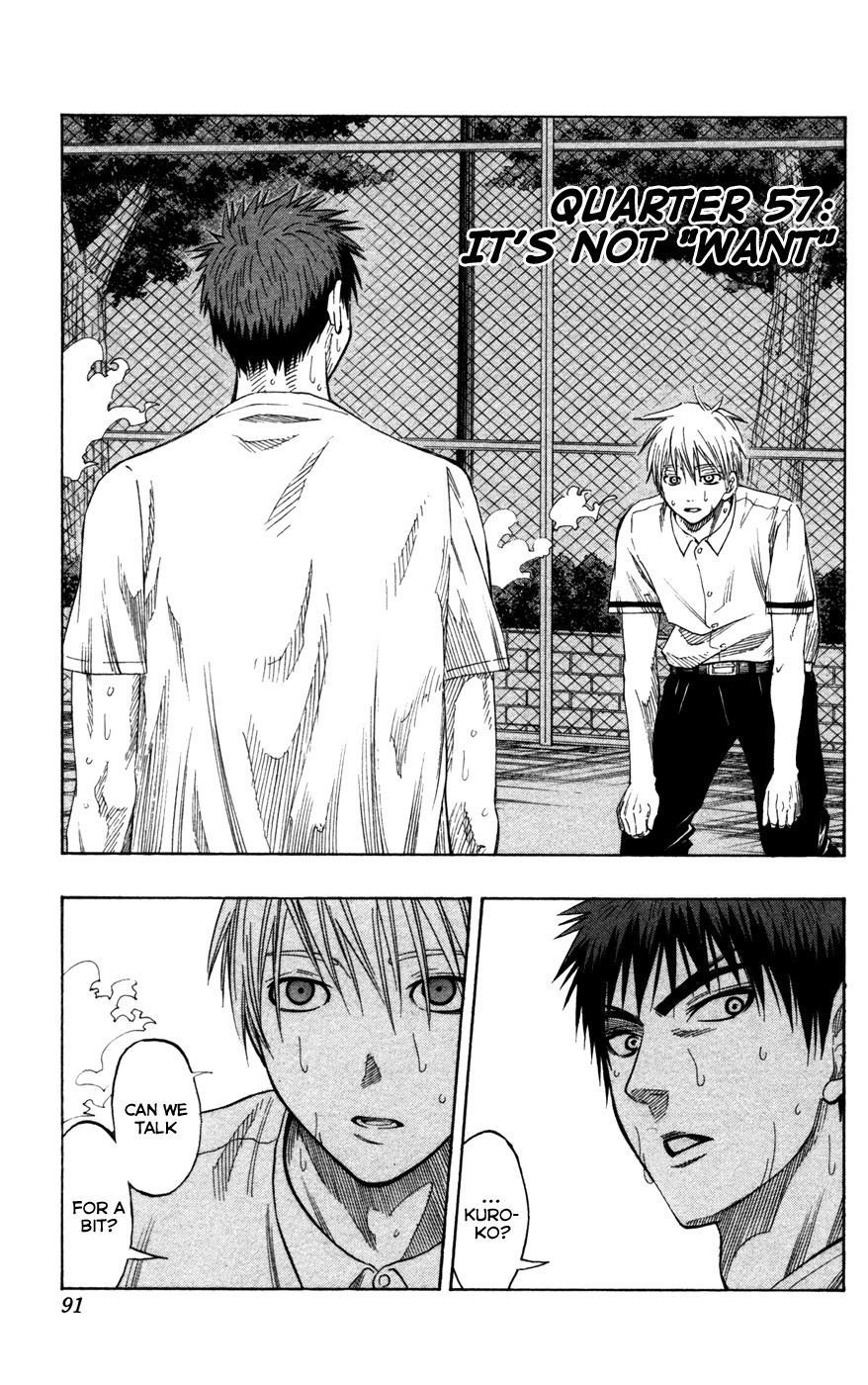 Kuroko no Basket Chapter 57 page 4 - Chapter 57: It's Not "Want"