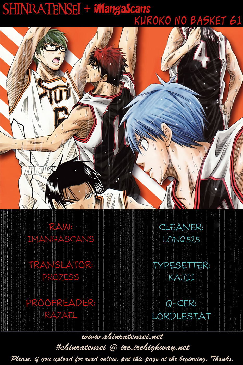 Kuroko no Basket Chapter 61 page 1 - Chapter 61: Try Jumping