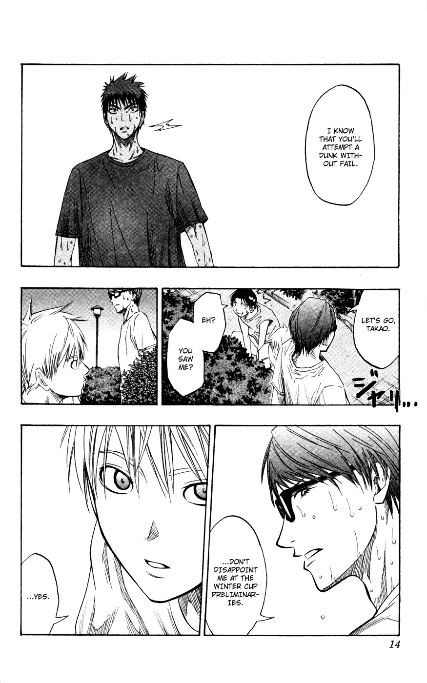 Kuroko no Basket Chapter 62 page 14 - Chapter 62: I Know What I Have to Do!!
