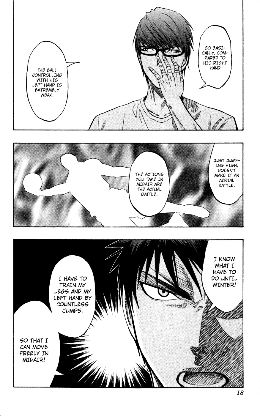 Kuroko no Basket Chapter 62 page 18 - Chapter 62: I Know What I Have to Do!!