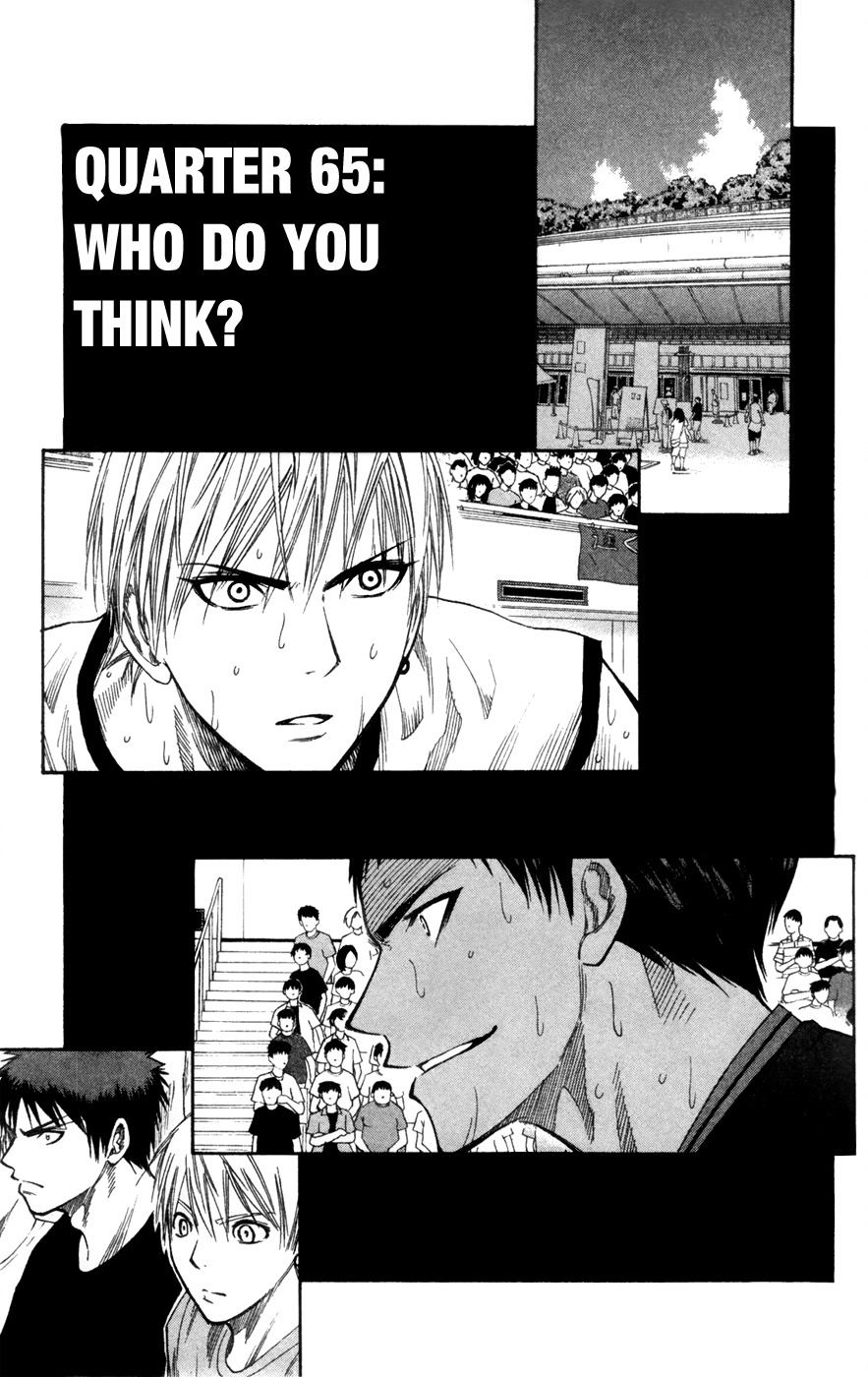 Kuroko no Basket Chapter 65 page 3 - Chapter 65: Who Do You Think?