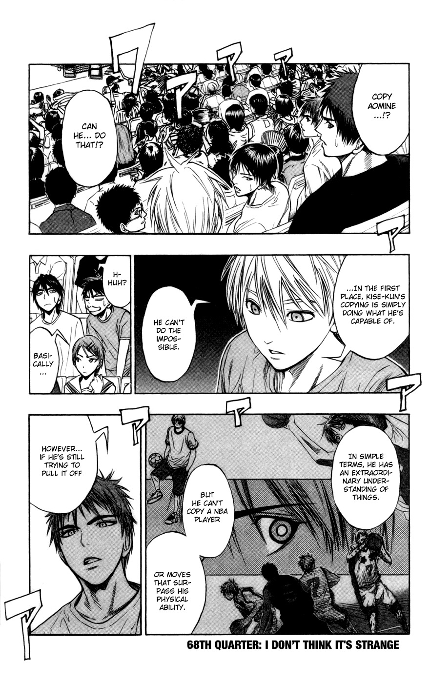 Kuroko no Basket Chapter 68 page 2 - Chapter 68: I Don't Think It's Strange