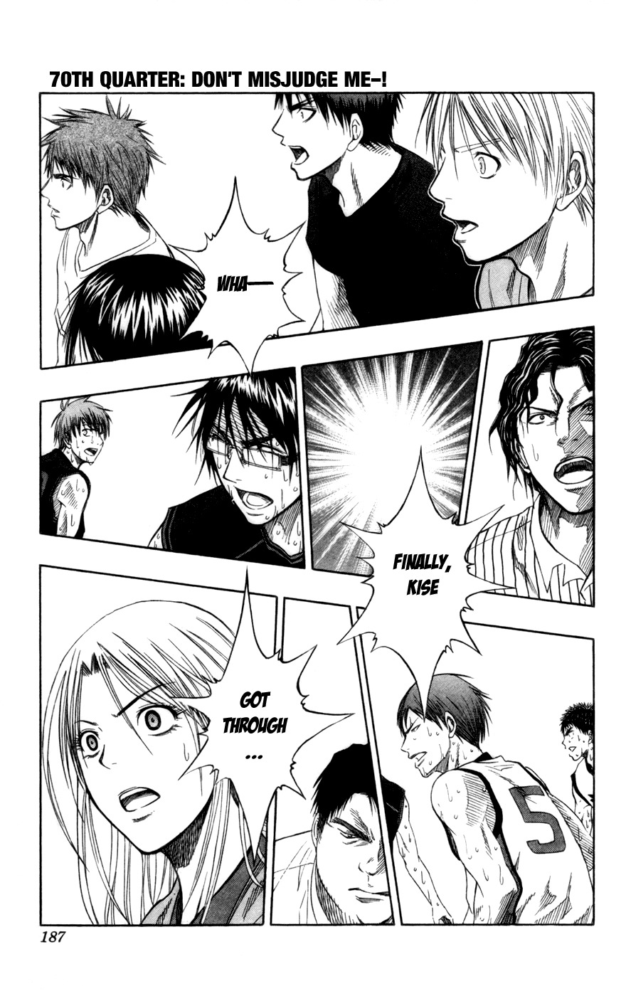 Kuroko no Basket Chapter 70 page 2 - Chapter 70: Don't Misjudge Me-!