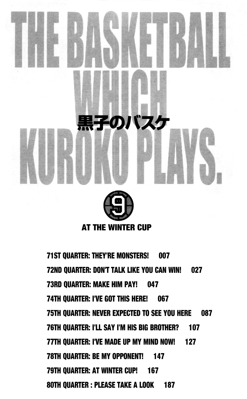 Kuroko no Basket Chapter 71 page 6 - Chapter 71: They're Monsters