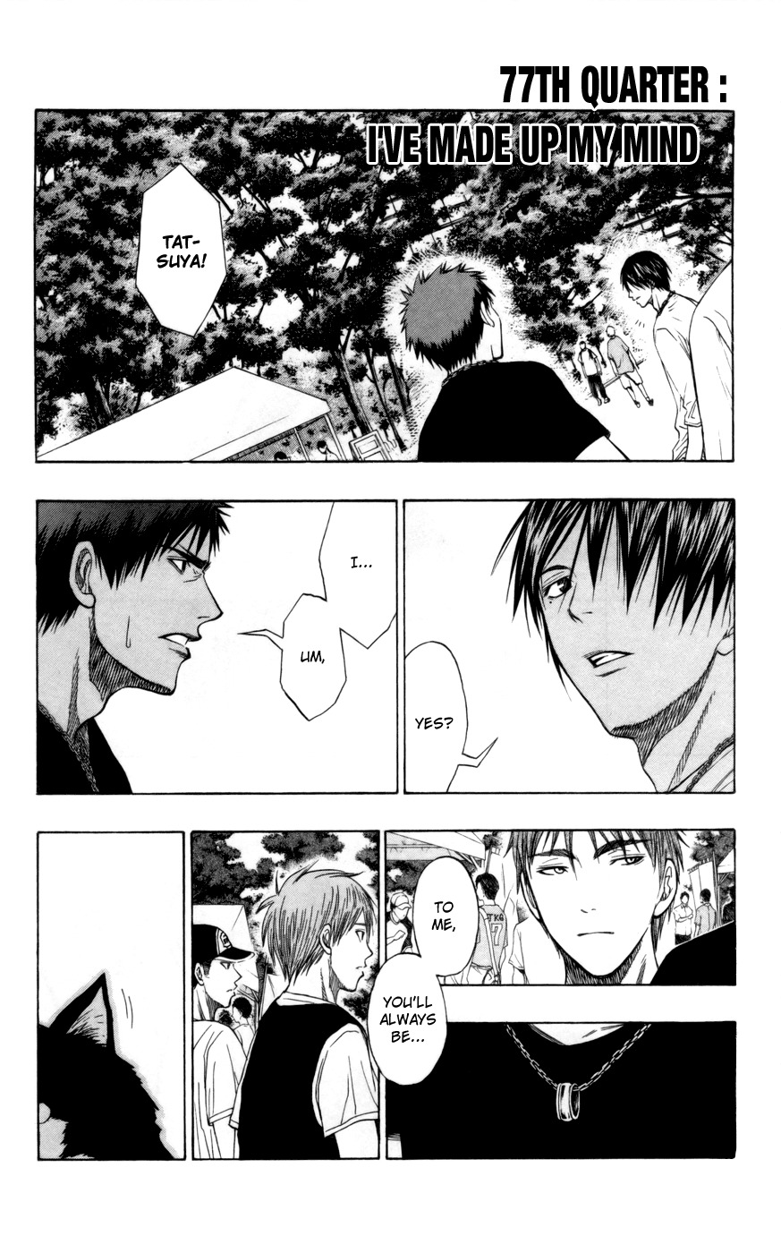 Kuroko no Basket Chapter 77 page 2 - Chapter 77: I've Made Up My Mind