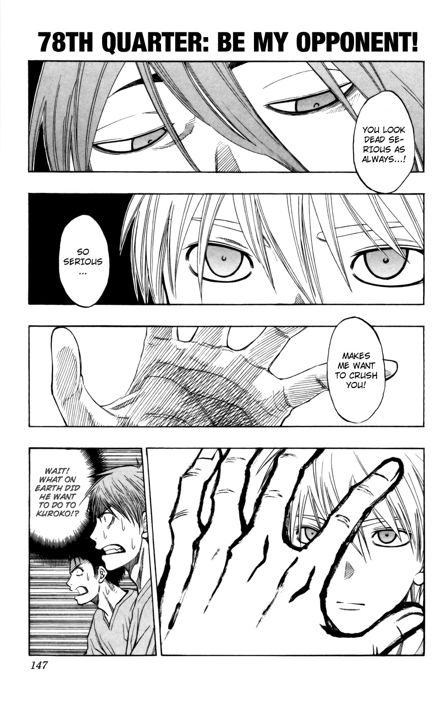 Kuroko no Basket Chapter 78 page 2 - Chapter 78: Be My Opponent!