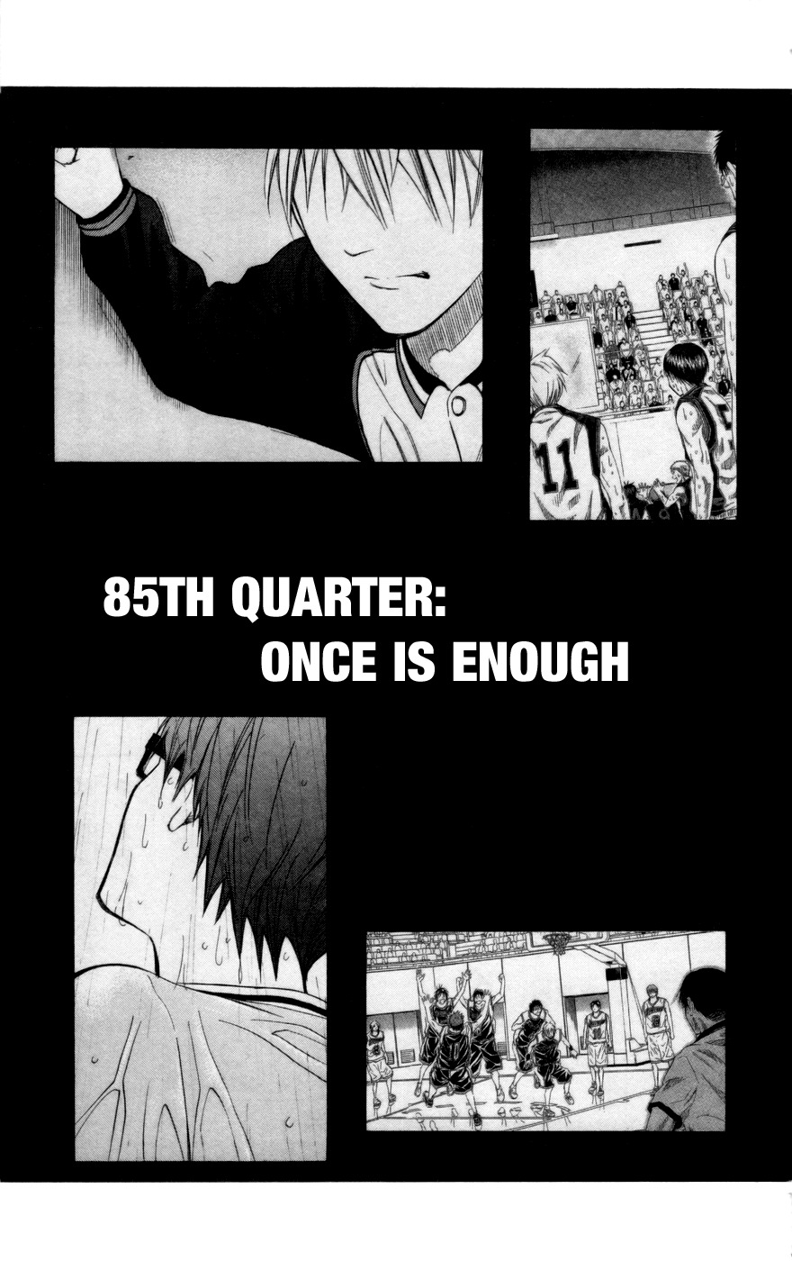 Kuroko no Basket Chapter 85 page 2 - Chapter 85: Once Is Enough