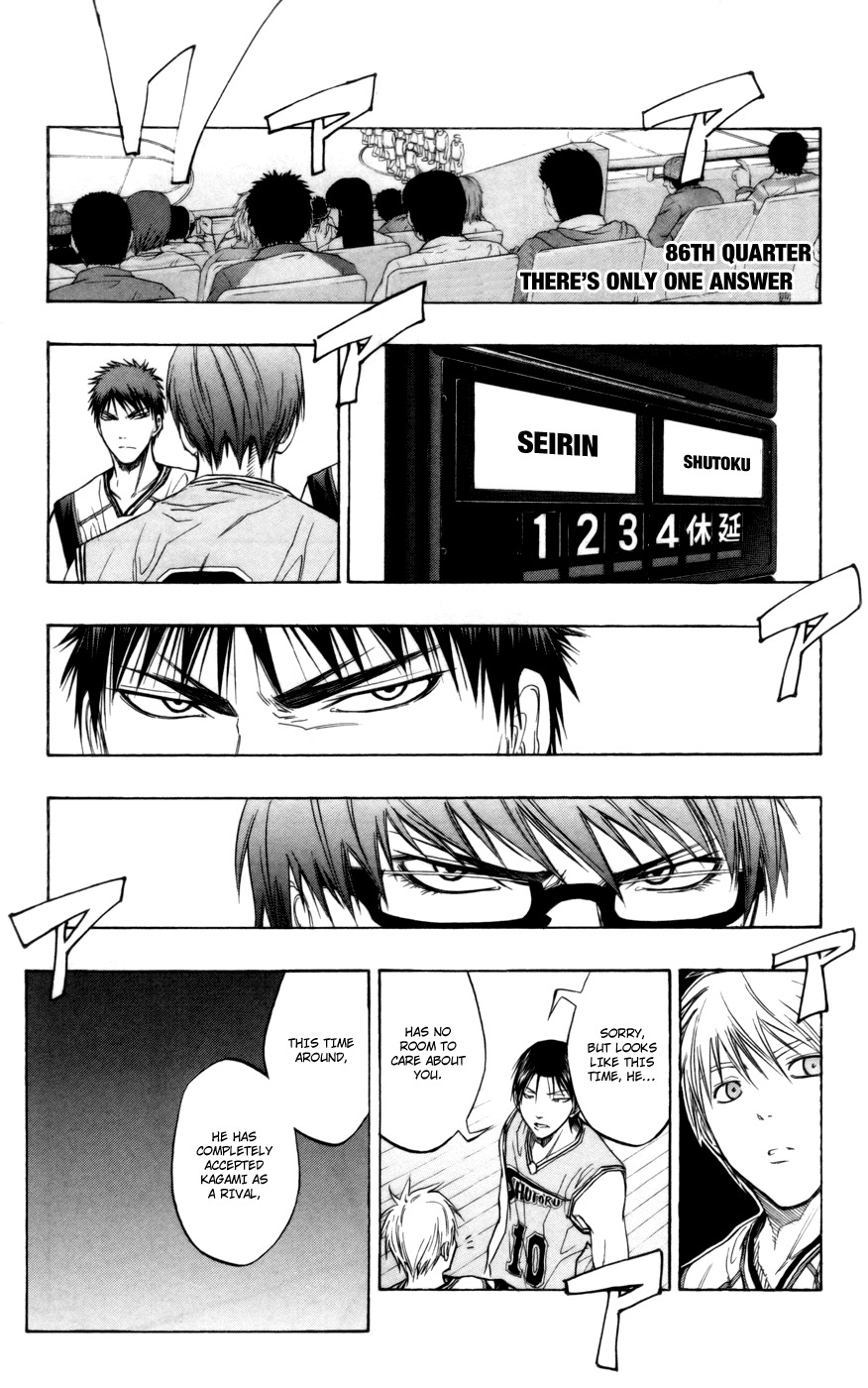 Kuroko no Basket Chapter 86 page 2 - Chapter 86: There's Only One Answer