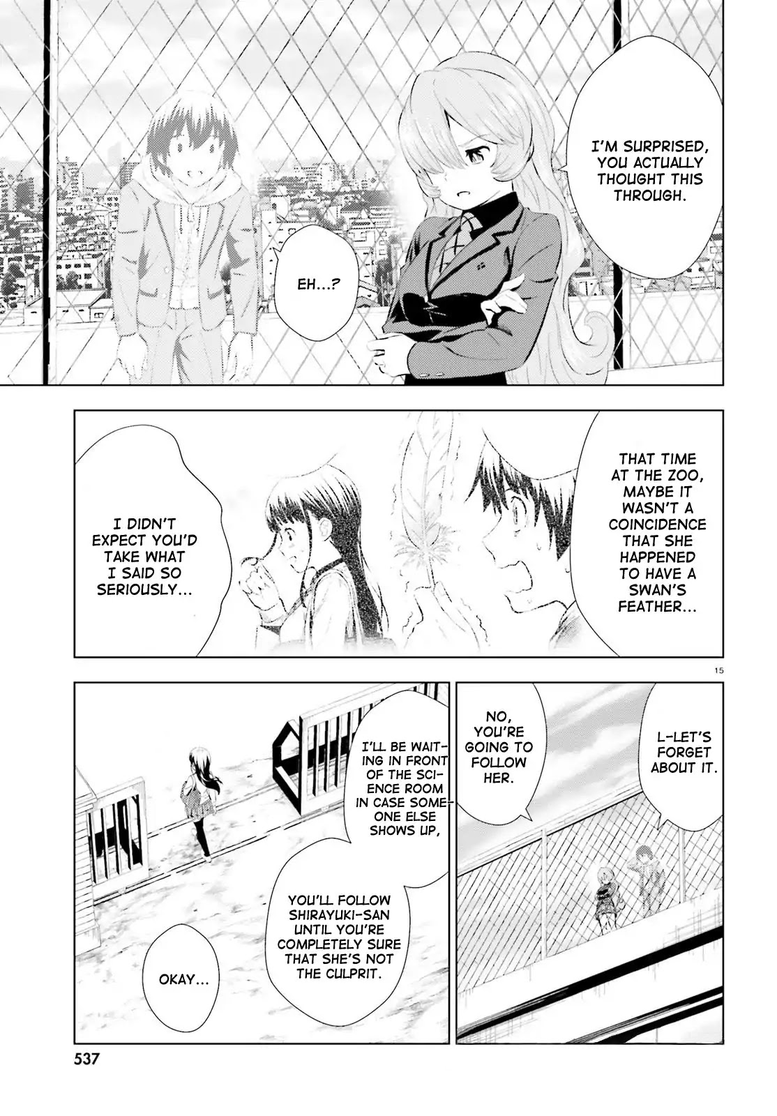 Kuromori-san wa Smartphone ga Tsukaenai Chapter 6 page 14 - Chapter 6: Tengu no Kakuremino