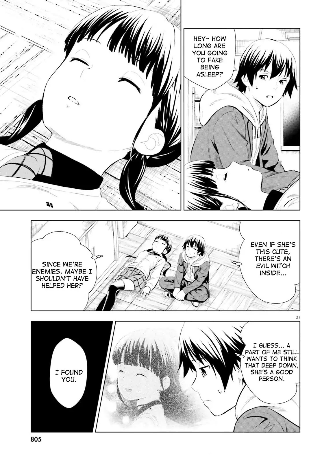 Kuromori-san wa Smartphone ga Tsukaenai Chapter 7 page 21 - Chapter 7: Momotarou (White)