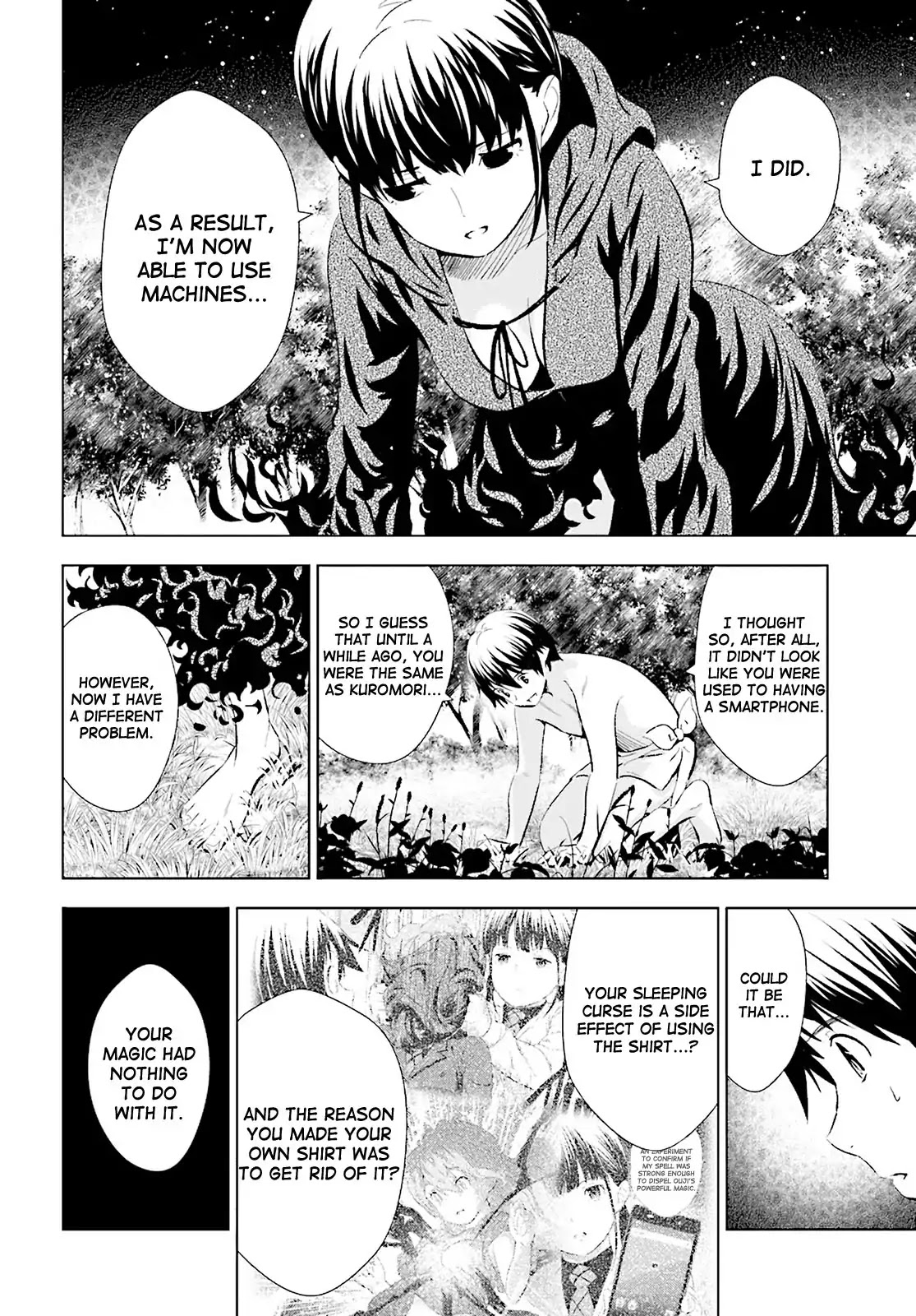 Kuromori-san wa Smartphone ga Tsukaenai Chapter 9 page 18 - Chapter 9: Flying Broom (White)